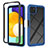 Carcasa Bumper Funda Silicona Transparente 360 Grados ZJ3 para Samsung Galaxy A22s 5G Azul