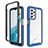Carcasa Bumper Funda Silicona Transparente 360 Grados ZJ3 para Samsung Galaxy A23 5G Azul