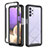 Carcasa Bumper Funda Silicona Transparente 360 Grados ZJ3 para Samsung Galaxy A32 4G Negro