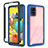 Carcasa Bumper Funda Silicona Transparente 360 Grados ZJ3 para Samsung Galaxy A51 5G Azul