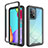 Carcasa Bumper Funda Silicona Transparente 360 Grados ZJ3 para Samsung Galaxy A52 5G Negro