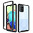 Carcasa Bumper Funda Silicona Transparente 360 Grados ZJ3 para Samsung Galaxy A71 4G A715 Negro