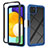 Carcasa Bumper Funda Silicona Transparente 360 Grados ZJ3 para Samsung Galaxy F42 5G Azul