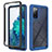 Carcasa Bumper Funda Silicona Transparente 360 Grados ZJ3 para Samsung Galaxy S20 FE 4G Azul