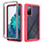 Carcasa Bumper Funda Silicona Transparente 360 Grados ZJ3 para Samsung Galaxy S20 FE 5G Rosa Roja