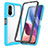 Carcasa Bumper Funda Silicona Transparente 360 Grados ZJ3 para Xiaomi Mi 11X Pro 5G Azul Cielo