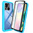 Carcasa Bumper Funda Silicona Transparente 360 Grados ZJ3 para Xiaomi POCO C31 Azul Cielo