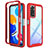 Carcasa Bumper Funda Silicona Transparente 360 Grados ZJ3 para Xiaomi Redmi Note 11 4G (2022) Rojo