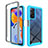 Carcasa Bumper Funda Silicona Transparente 360 Grados ZJ3 para Xiaomi Redmi Note 11 Pro 4G Azul Cielo