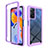 Carcasa Bumper Funda Silicona Transparente 360 Grados ZJ3 para Xiaomi Redmi Note 11 Pro 4G Purpura Claro