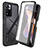 Carcasa Bumper Funda Silicona Transparente 360 Grados ZJ3 para Xiaomi Redmi Note 11 Pro+ Plus 5G Negro