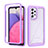 Carcasa Bumper Funda Silicona Transparente 360 Grados ZJ4 para Samsung Galaxy A33 5G Purpura Claro