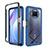 Carcasa Bumper Funda Silicona Transparente 360 Grados ZJ4 para Xiaomi Mi 10i 5G Azul