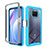 Carcasa Bumper Funda Silicona Transparente 360 Grados ZJ4 para Xiaomi Mi 10i 5G Azul Cielo