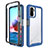 Carcasa Bumper Funda Silicona Transparente 360 Grados ZJ4 para Xiaomi Poco M5S Azul