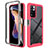 Carcasa Bumper Funda Silicona Transparente 360 Grados ZJ4 para Xiaomi Poco X4 NFC Rosa Roja
