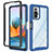 Carcasa Bumper Funda Silicona Transparente 360 Grados ZJ4 para Xiaomi Redmi Note 10 Pro 4G Azul