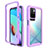 Carcasa Bumper Funda Silicona Transparente 360 Grados ZJ4 para Xiaomi Redmi Note 11 4G (2021) Purpura Claro