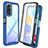 Carcasa Bumper Funda Silicona Transparente 360 Grados ZJ4 para Xiaomi Redmi Note 11 4G (2022) Azul