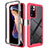 Carcasa Bumper Funda Silicona Transparente 360 Grados ZJ4 para Xiaomi Redmi Note 11 Pro+ Plus 5G Rosa Roja