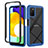 Carcasa Bumper Funda Silicona Transparente 360 Grados ZJ5 para Samsung Galaxy F02S SM-E025F Azul