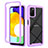 Carcasa Bumper Funda Silicona Transparente 360 Grados ZJ5 para Samsung Galaxy F02S SM-E025F Purpura Claro