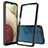 Carcasa Bumper Funda Silicona Transparente 360 Grados ZJ5 para Samsung Galaxy M12 Negro