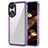 Carcasa Bumper Funda Silicona Transparente AC1 para Oppo A58 4G Purpura Claro