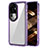 Carcasa Bumper Funda Silicona Transparente AC1 para Oppo Reno10 Pro+ Plus 5G Purpura Claro