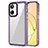 Carcasa Bumper Funda Silicona Transparente AC1 para Realme 10 4G Purpura Claro