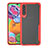 Carcasa Bumper Funda Silicona Transparente Espejo H01 para Samsung Galaxy A70 Rojo