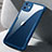 Carcasa Bumper Funda Silicona Transparente Espejo H03 para Apple iPhone 12 Azul