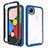 Carcasa Bumper Funda Silicona Transparente Espejo M01 para Google Pixel 4a Azul