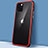 Carcasa Bumper Funda Silicona Transparente Espejo M02 para Apple iPhone 11 Pro Rojo