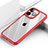 Carcasa Bumper Funda Silicona Transparente Espejo M03 para Apple iPhone 15 Pro Max Rojo