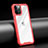 Carcasa Bumper Funda Silicona Transparente Espejo M04 para Apple iPhone 12 Pro Max Rojo