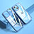 Carcasa Bumper Funda Silicona Transparente Espejo M04 para Apple iPhone 13 Azul