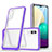 Carcasa Bumper Funda Silicona Transparente Espejo MQ1 para Samsung Galaxy A02 Morado