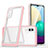 Carcasa Bumper Funda Silicona Transparente Espejo MQ1 para Samsung Galaxy A02 Oro Rosa