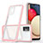 Carcasa Bumper Funda Silicona Transparente Espejo MQ1 para Samsung Galaxy A03s Oro Rosa