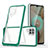Carcasa Bumper Funda Silicona Transparente Espejo MQ1 para Samsung Galaxy A12 Nacho Verde