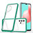 Carcasa Bumper Funda Silicona Transparente Espejo MQ1 para Samsung Galaxy A32 4G Verde