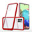 Carcasa Bumper Funda Silicona Transparente Espejo MQ1 para Samsung Galaxy A71 4G A715 Rojo