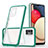 Carcasa Bumper Funda Silicona Transparente Espejo MQ1 para Samsung Galaxy F02S SM-E025F Verde