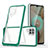 Carcasa Bumper Funda Silicona Transparente Espejo MQ1 para Samsung Galaxy F12 Verde