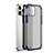 Carcasa Bumper Funda Silicona Transparente Espejo para Apple iPhone 12 Pro Azul