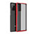 Carcasa Bumper Funda Silicona Transparente Espejo para Samsung Galaxy Note 20 Ultra 5G Rojo