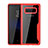 Carcasa Bumper Funda Silicona Transparente Espejo para Samsung Galaxy Note 8 Rojo