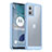 Carcasa Bumper Funda Silicona Transparente J01S para Motorola Moto G53j 5G Azul Claro