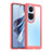 Carcasa Bumper Funda Silicona Transparente J01S para Oppo Reno10 5G Rojo